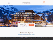 Tablet Screenshot of grand-hotel-valloire.com
